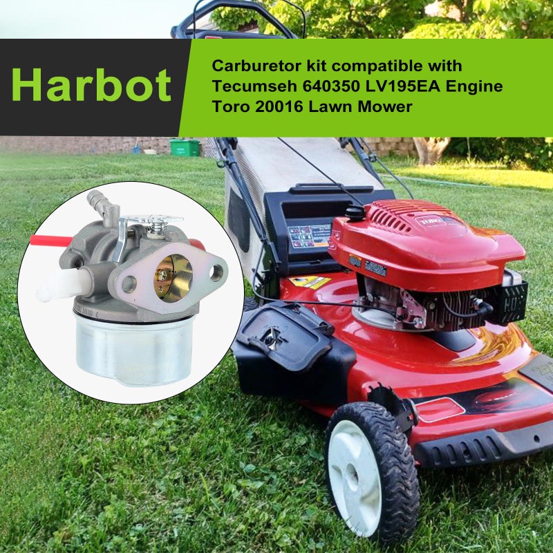 Harbot 640350 640271 640303 carburetor for Toro 20016 20017 20018 22 inch Recycler lawn mower Tecumseh LV195EA LEV120 LV195XA LEV100 5hp 4.5hp 5.5hp 6.0hp 6.5hp 6.75hp Engine Carb Parts - Image 2